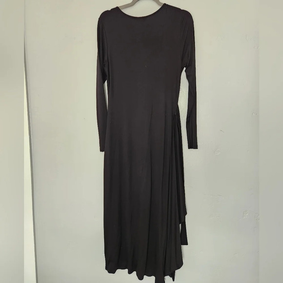 Saint + Sofia Deep Square Neck Wrap Style Dress sz 6 - Picture 2 of 5